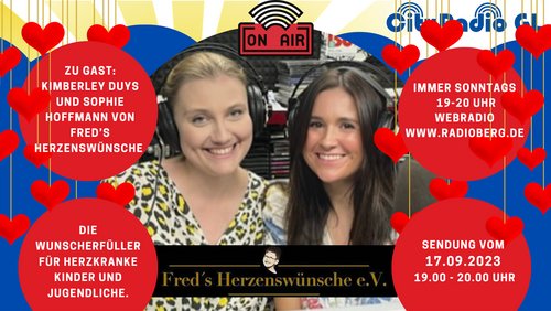 CityRadio GL: Kimberly Duys und Sophie Hoffmann - "Fred's Herzenswünsche e.V.", "WandelTAGE" 2023