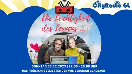 CityRadio GL: Weihnachtspäckchenaktion der Tafeln, StEK Gronau, Programm der VHS 2024