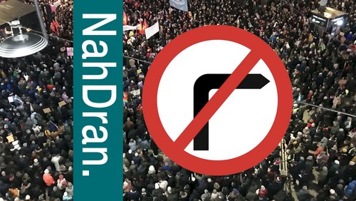 NahDran: Demo gegen Rechts, Marga-Böhmer-Straße, MuMa-Forum Bielefeld
