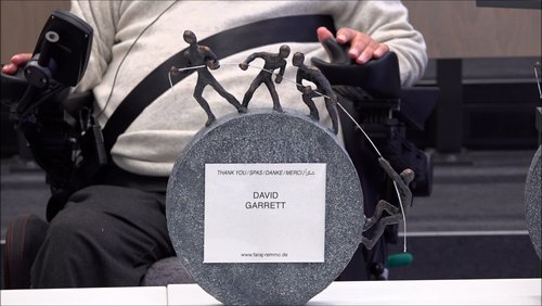 Danke-Skulptur - Nominierung für David Garrett