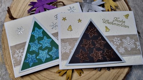 dakrela: Karten basteln - Weihnachtskarten