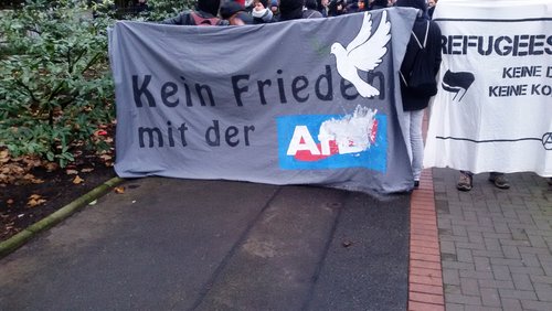 antenne antifa: AfD beim Katholikentag 2018, AfD-Vortrag in Münster, "Schwur von Buchenwald"