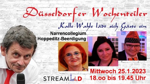 Kalles Wochenteiler: Familie Schreiber/Vobis, Narrencollegium, Hoppeditz-Verbrennung