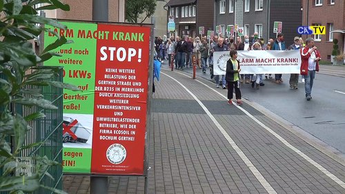 CAS-TV: "Lärm macht krank!" - Demo gegen Lkw-Lärm in Castrop-Rauxel-Merklinde