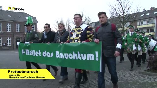 KR-TV: Krefelder Perspektivwechsel, Protestmarsch, Neue Schiffshalle