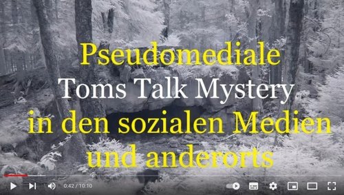 Toms Talk Mystery: Pseudomedien und Gefahren für Hilfesuchende