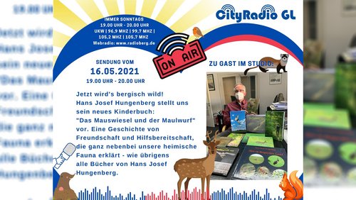 CityRadio GL: Hans-Josef Hungenberg - Kinderbuchautor, Wahlhelfer für Bundestagswahl