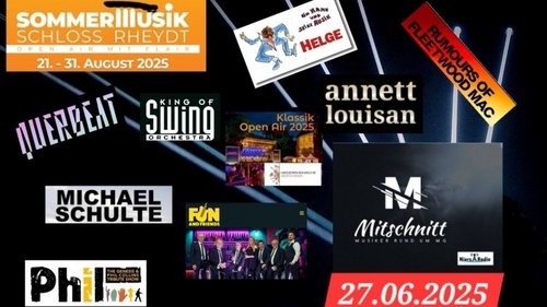 Mitschnitt: Sommermusik Schloss Rheydt 2025