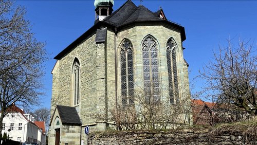 Grabplatten in der Brunsteinkapelle in Soest