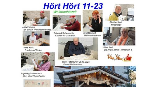 Hört Hört: Nachruf auf Horst Peterburs, Besinnliche Jahreszeit, Weihnachtsstress