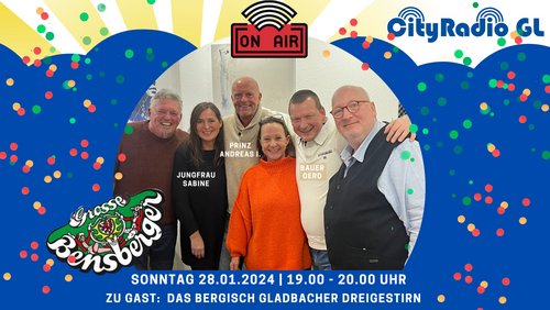 CityRadio GL: Andreas Kaldenbach, Gerd Schöbel, Sabine Auweiler - Dreigestirn aus Bergisch Gladbach