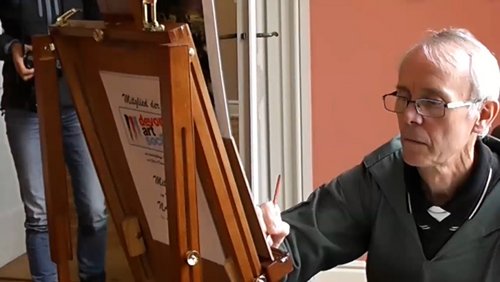 Malen mit Rainer: Wanderschuh malen