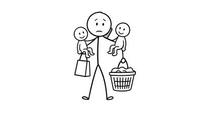 Fugen kratzen: Alleinerziehend sein