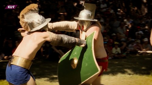 Nahaufnahme: Kämpfen wie ein Gladiator