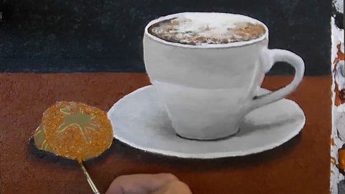Malen mit Rainer: Cappuccino malen
