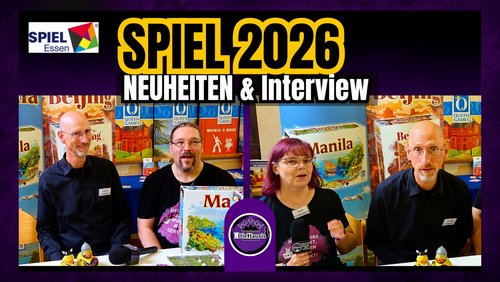 DieHausis unterwegs: Stefan Feld & Queen Games - Brettspiel Neuheiten 2026