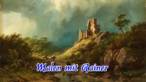 Malen mit Rainer: Burgruine im Sturm malen
