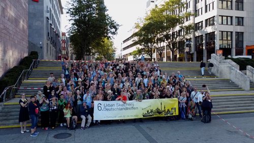 6. Deutschlandtreffen der "Urban Sketchers" 2022 in Dortmund