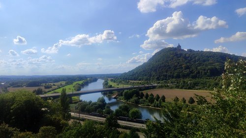 Auf den Bergen von Porta Westfalica