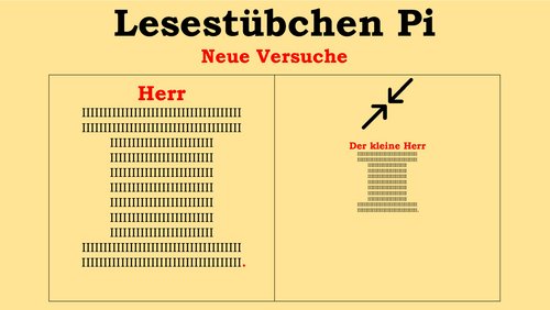 Lesestübchen Pi: Der kleine Herr I. - Neue Versuche