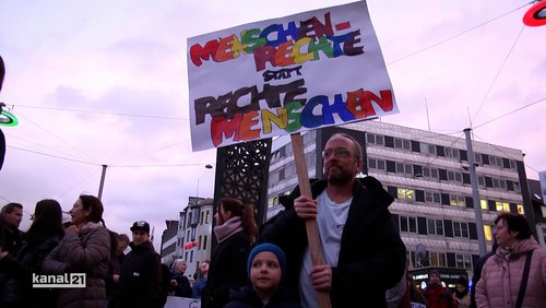 "Bündnis gegen Rechts" - Demo in Bielefeld 2024