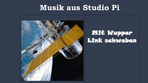 Musik aus Studio Pi: Mit Wupper Link schweben