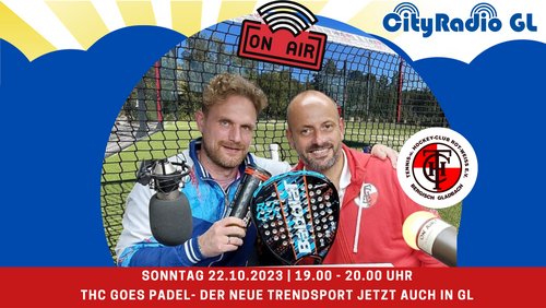 CityRadio GL: Emilienbrunnen in Bensberg, Wettbewerb "Komm und spiel mit mir!", Sportart Padel