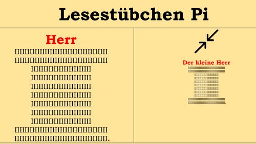 Lesestübchen Pi: Der kleine Herr I.