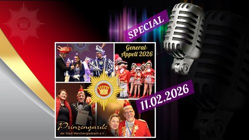 NiersRadio Special: Generalappell der Prinzengarde Mönchengladbach