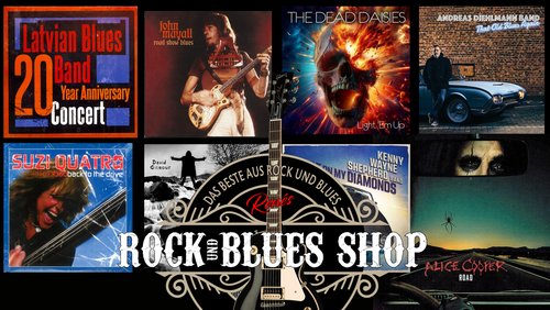 Renés Rock- und Blues-Shop: David Gilmour, John Mayall, Alice Cooper