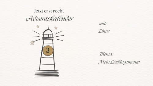 Jetzt erst recht: Adventskalender 2025 - 3. Dezember