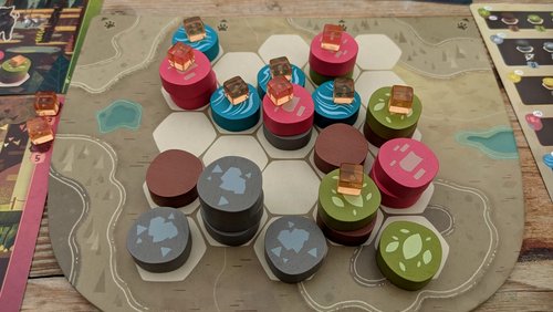 Brettspiel Teddy: Was kam auf den Teddytisch? - 3 Ring Circus, First in Flight, Harmonies