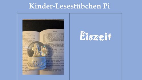 Kinder-Lesestübchen Pi: Eiszeit
