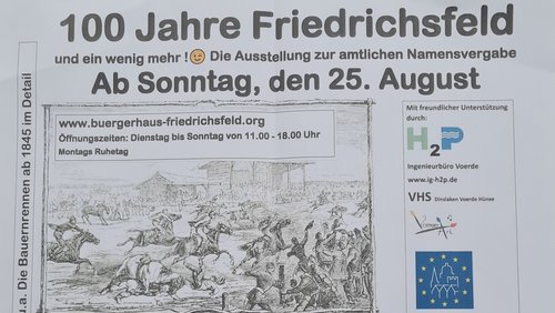 Ausstellung "100 Jahre Friedrichsfeld und ein wenig mehr" in Voerde