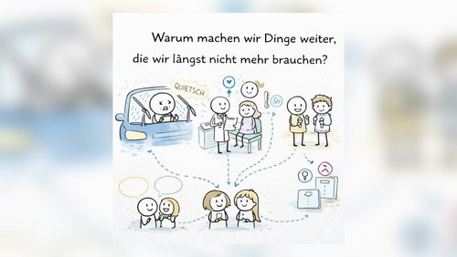 Fugen kratzen: Warum wir Dinge weiter tun, obwohl sie längst nicht mehr notwendig sind