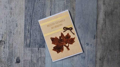 dakrela: Karten basteln - Geburtstagskarte für den Herbst