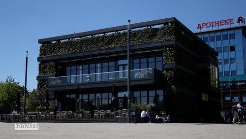 Grüner Würfel in Bielefeld