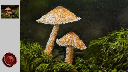 Malen mit Rainer: Waldpilze malen