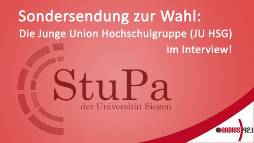 StuPa-Wahl 2018: Junge Union Hochschulgruppe (JU HSG)