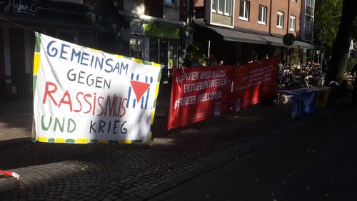 antenne antifa: Austritte aus AfD Münster, Kundgebung vor JVA Münster