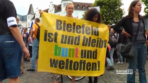 Bielefeld Sozial: Hörzirkel, Bielefeld ist bunt, Flüchtlingskino