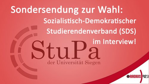 StuPa-Wahl 2018: Sozialistisch-Demokratischer Studierendenverband (SDS)