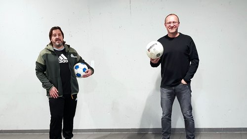 Sportsplitter Mönchengladbach: Frank Wachmeister und Dirk Schneider, Trainer in der Corona-Pandemie