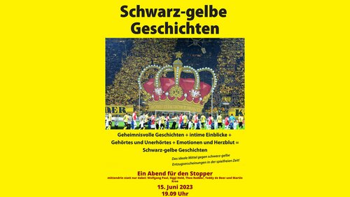 Kulturtaxi Soest: Uwe Schedlbauer über "Schwarz-gelbe Geschichten - ein Abend für den Stopper"