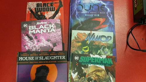Kunststoff - Comic-Talk: Dune, Black Widow, Superman, House of Slaughter