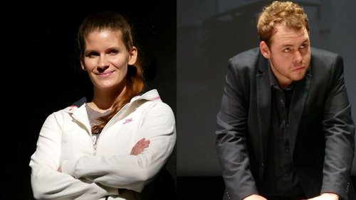 Welle WBT: Rosana Cleve und Johannes Langer, Premiere des Theaterstücks "Wunschkinder"