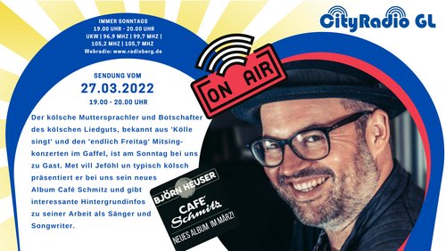 CityRadio GL: Björn Heuser - Musiker aus Köln, "Touch the Future" - Ideenwettbewerb