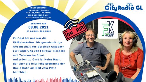 CityRadio GL: Bergisch Gladbach - Beit Jala e.V., FAIReinskultur