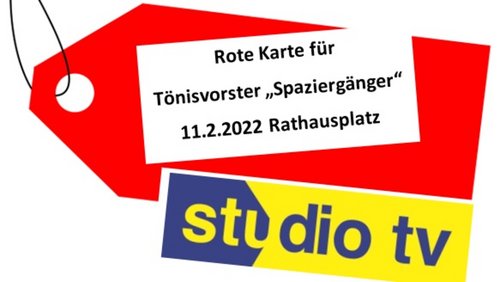 Rote Karte für Coronaleugner in Tönisvorst