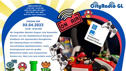 CityRadio GL: Gaming in der Stadtbücherei Bergisch Gladbach, Stadtführung in Hebborn
